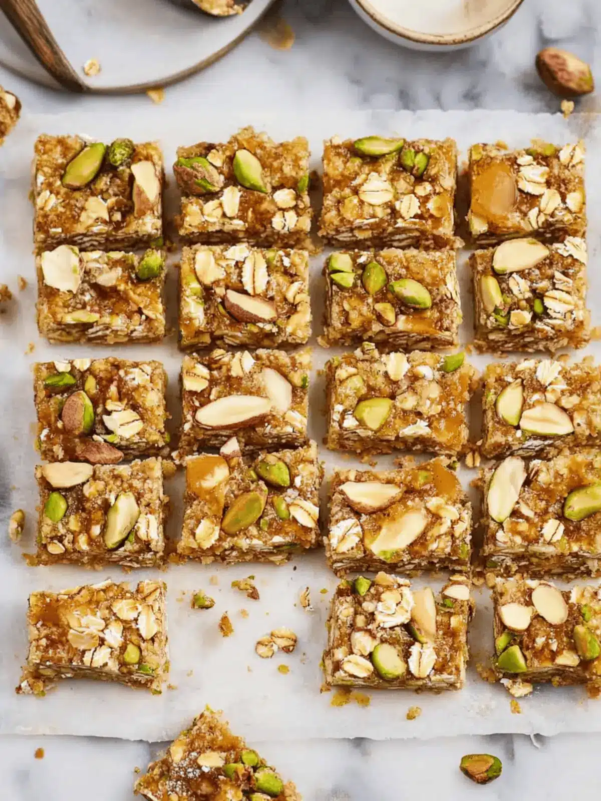 Jessica’s Pistachio Oat Squares