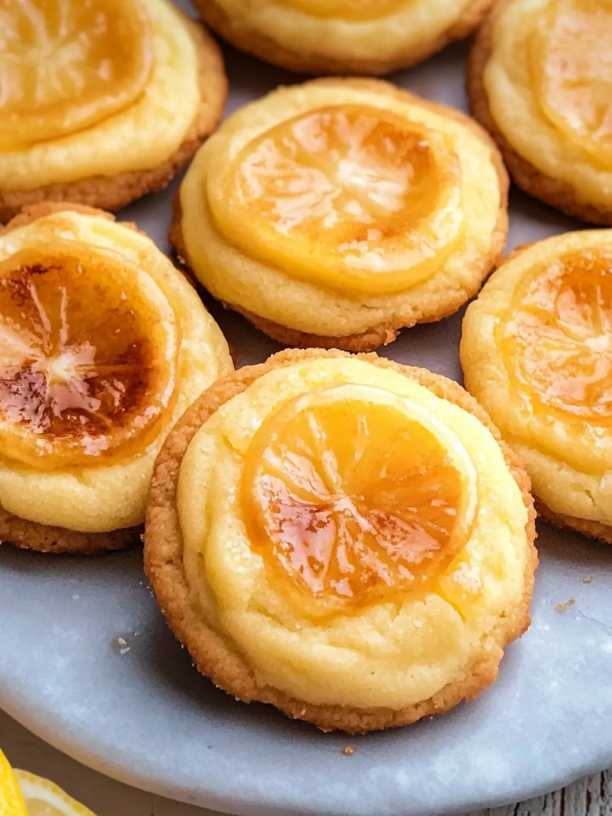 Lemon Crème Brûlée Cookies