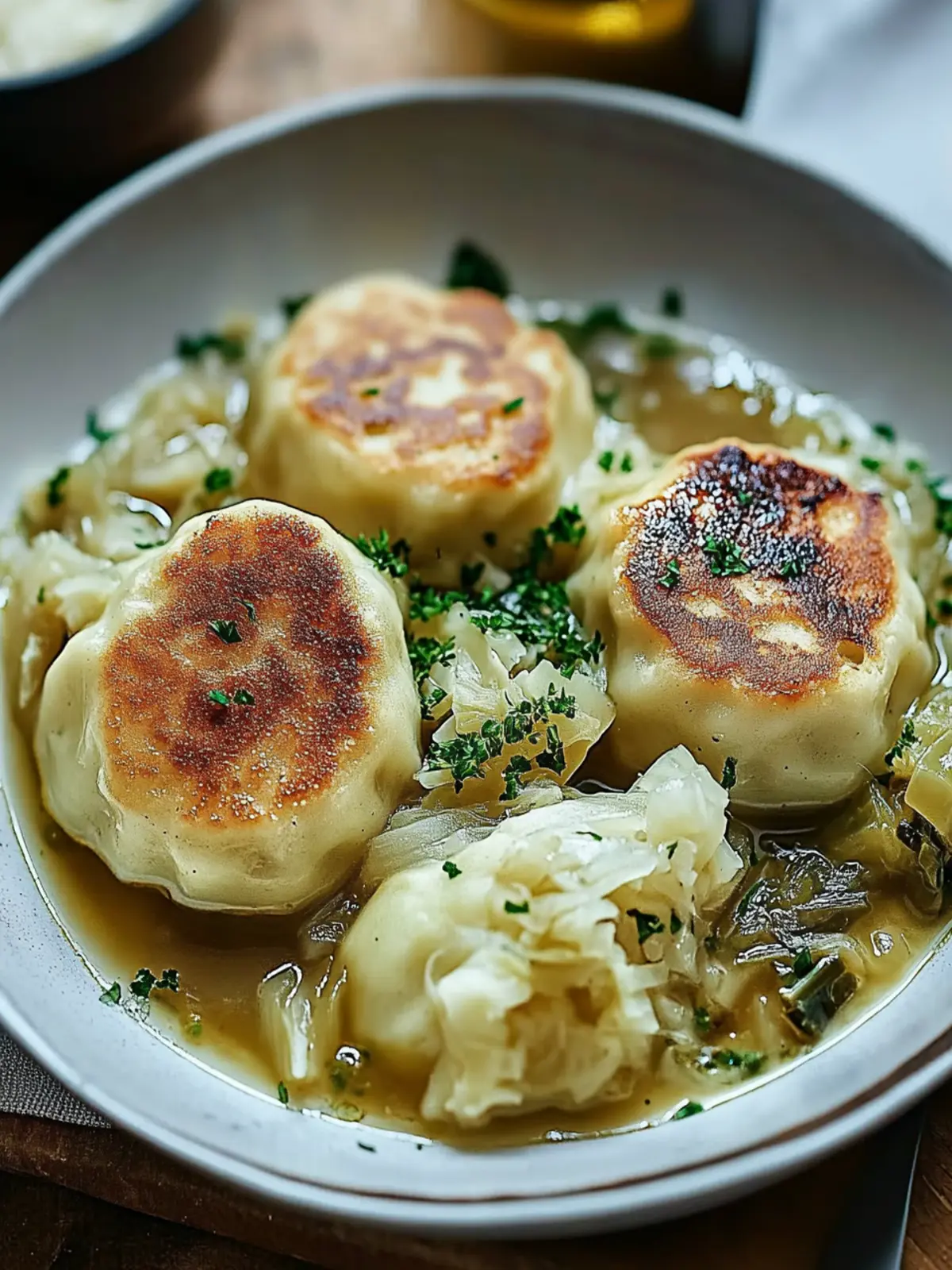 German Cabbage and Dumplings