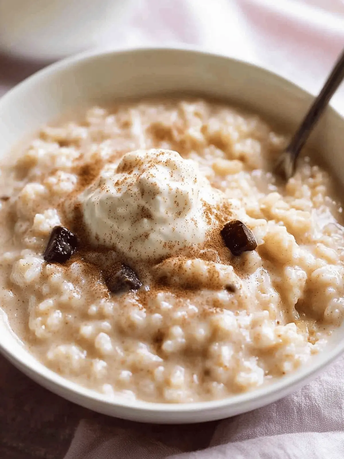 Heavenly Creamy Cinnamon Rice Pudding