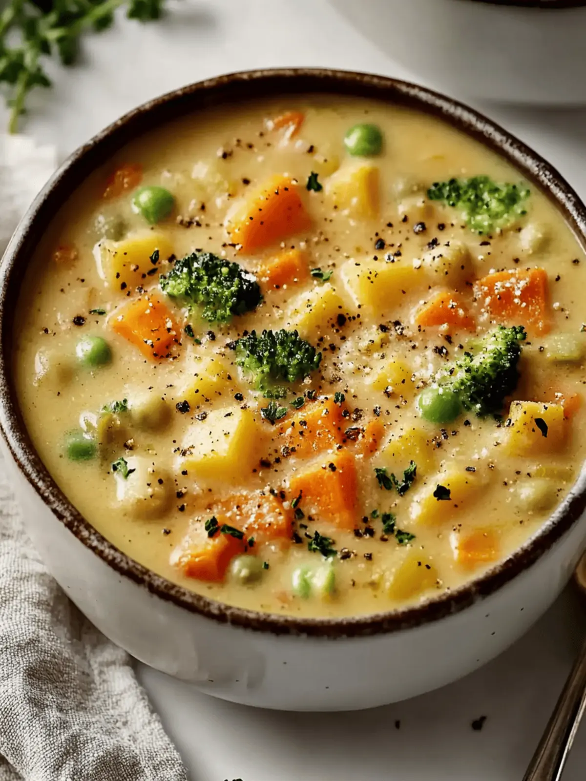 Veggie Pot Pie Soup