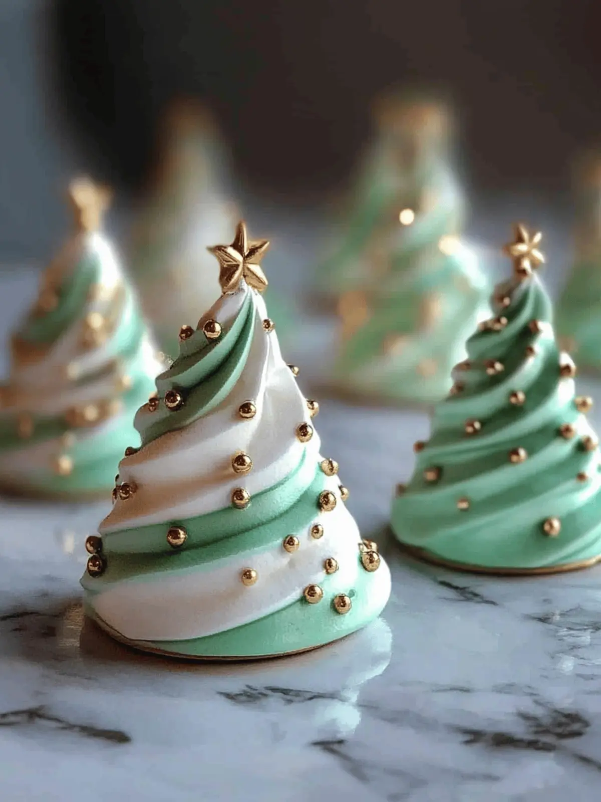 Christmas Tree Meringues Recipe