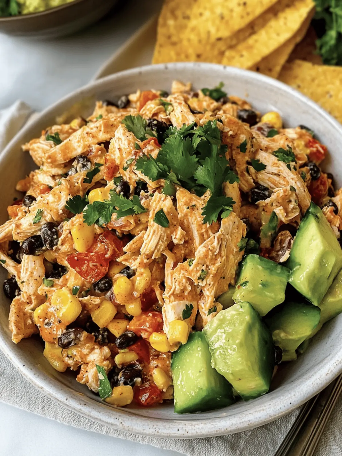 High Protein Southwest Chicken Salad