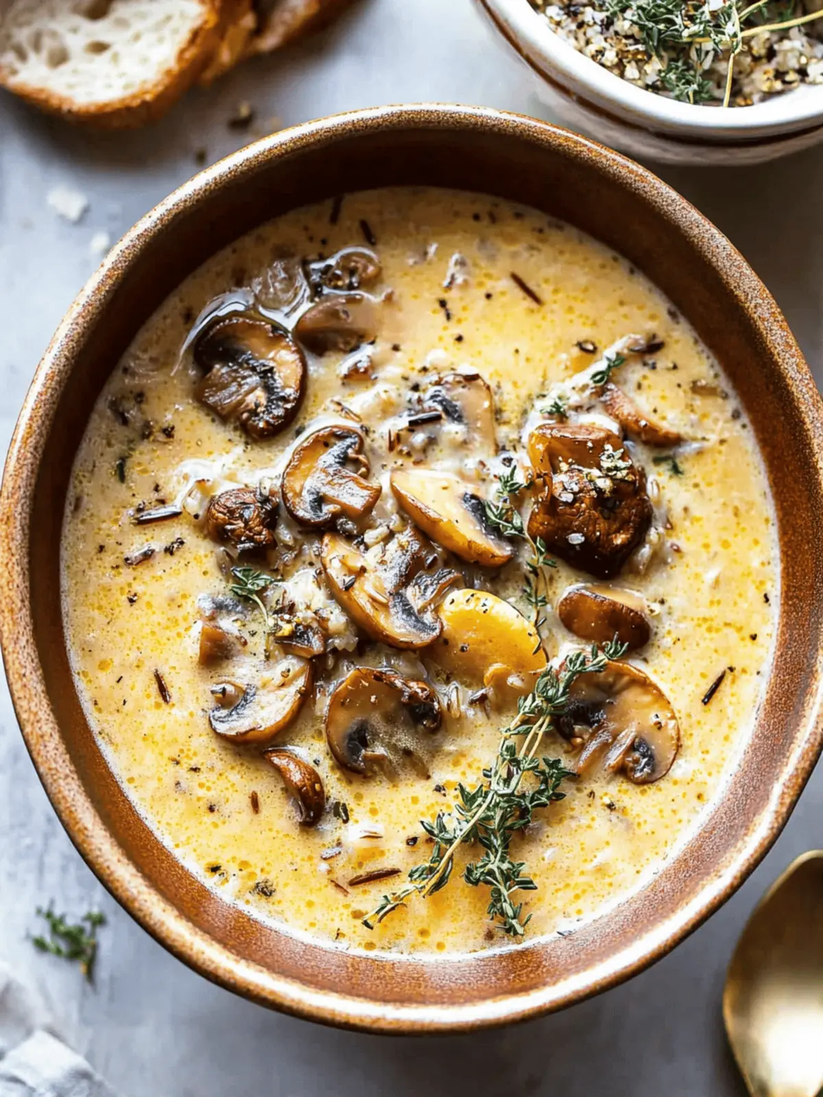 Wild Rice and Mushroom Soup