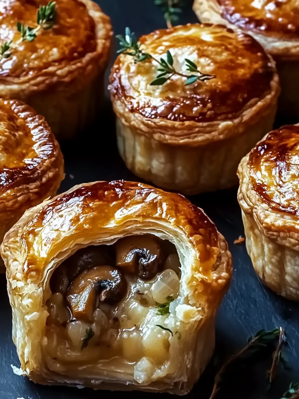 Mini Mushroom & Gruyère Pot Pies