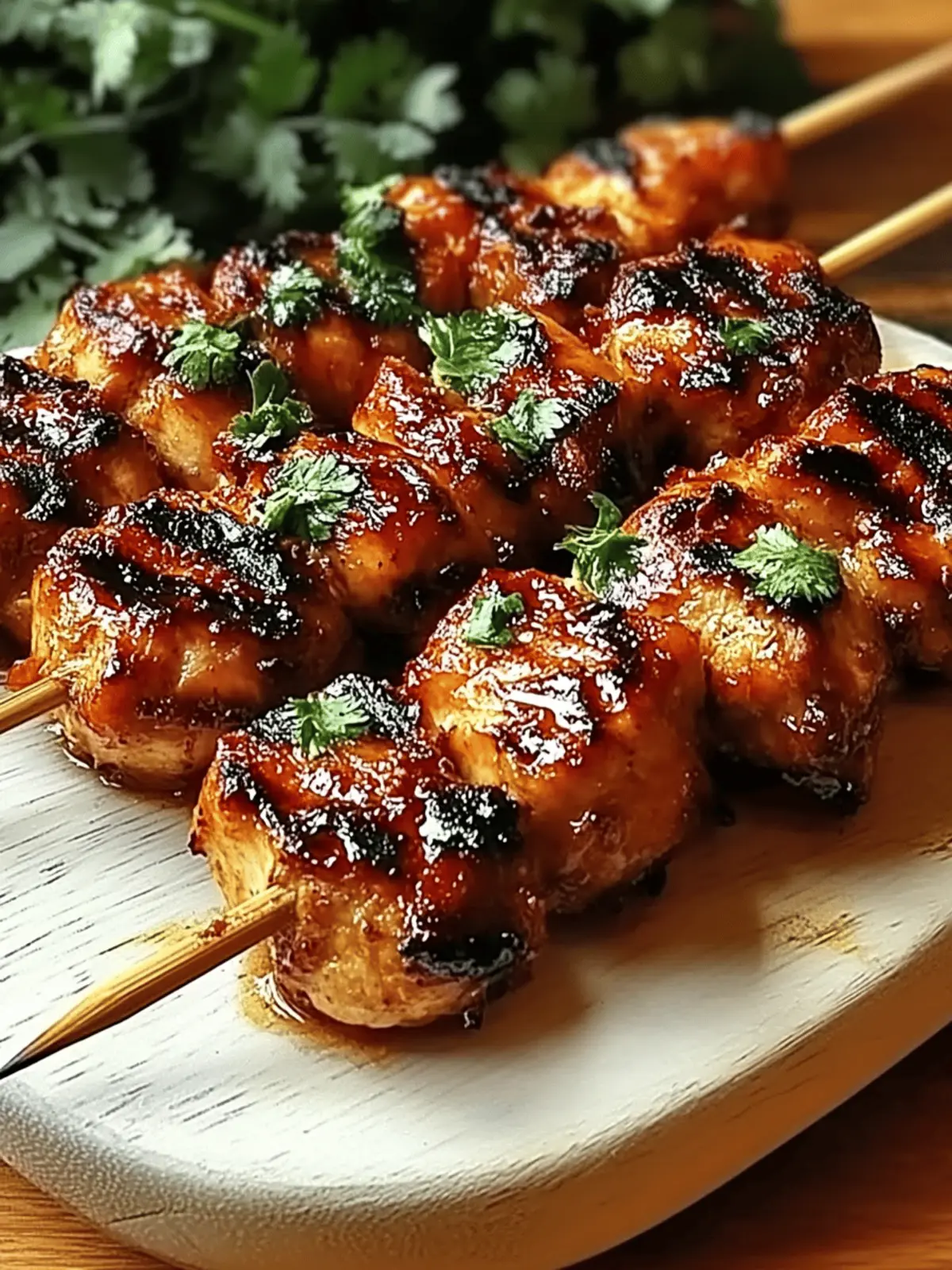 Grilled Thai Coconut Chicken Skewers