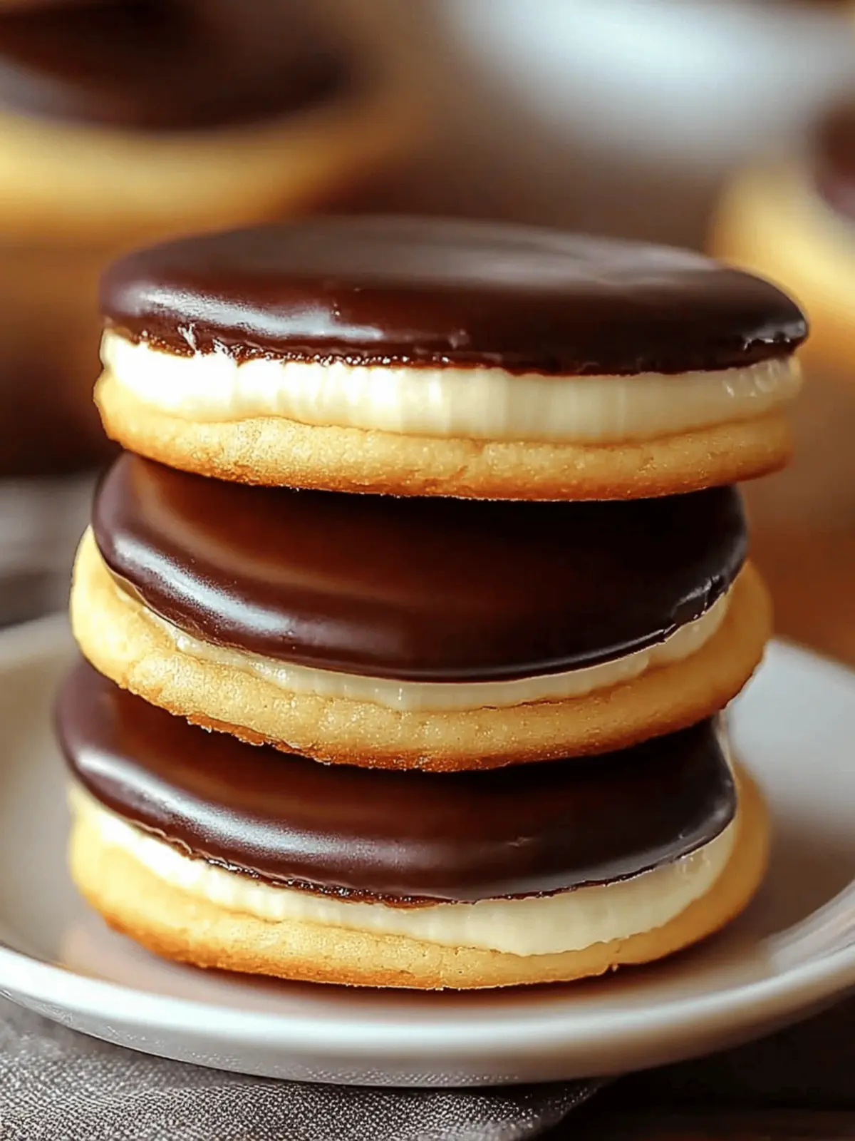 Boston Cream Pie Cookies
