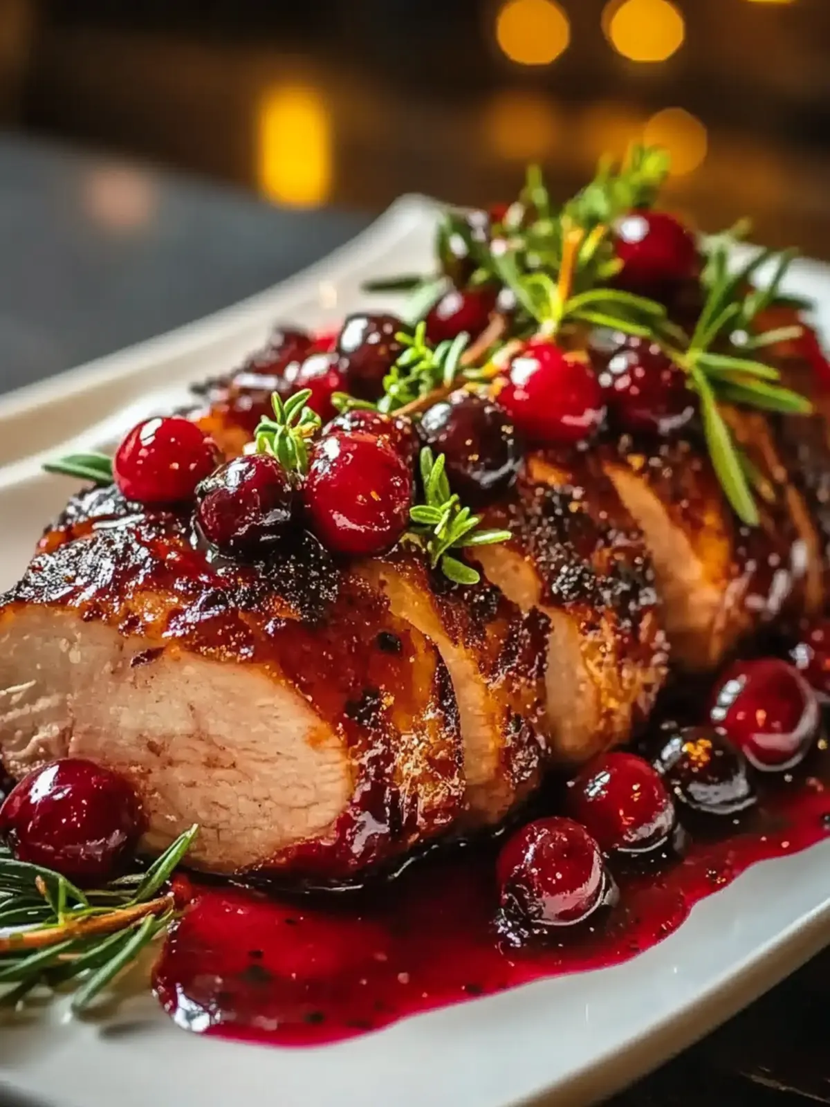 Cranberry Glazed Pork Tenderloin