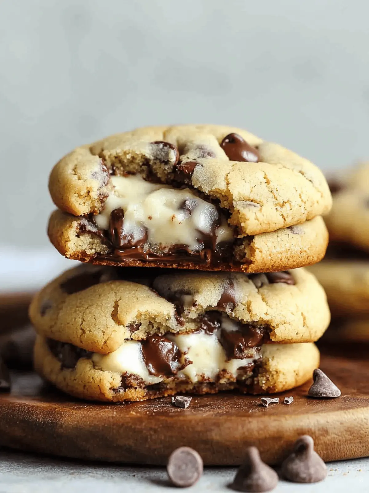 Cheesecake Stuffed Chocolate Chip Cookies