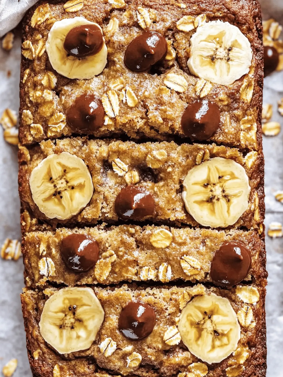 Healthy Oatmeal Banana Bread