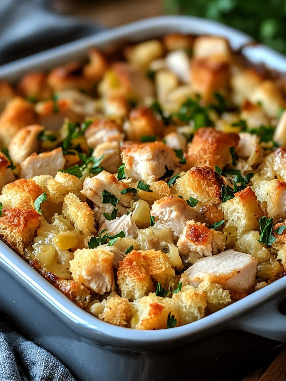 Dolly’s Chicken and Stuffing Casserole