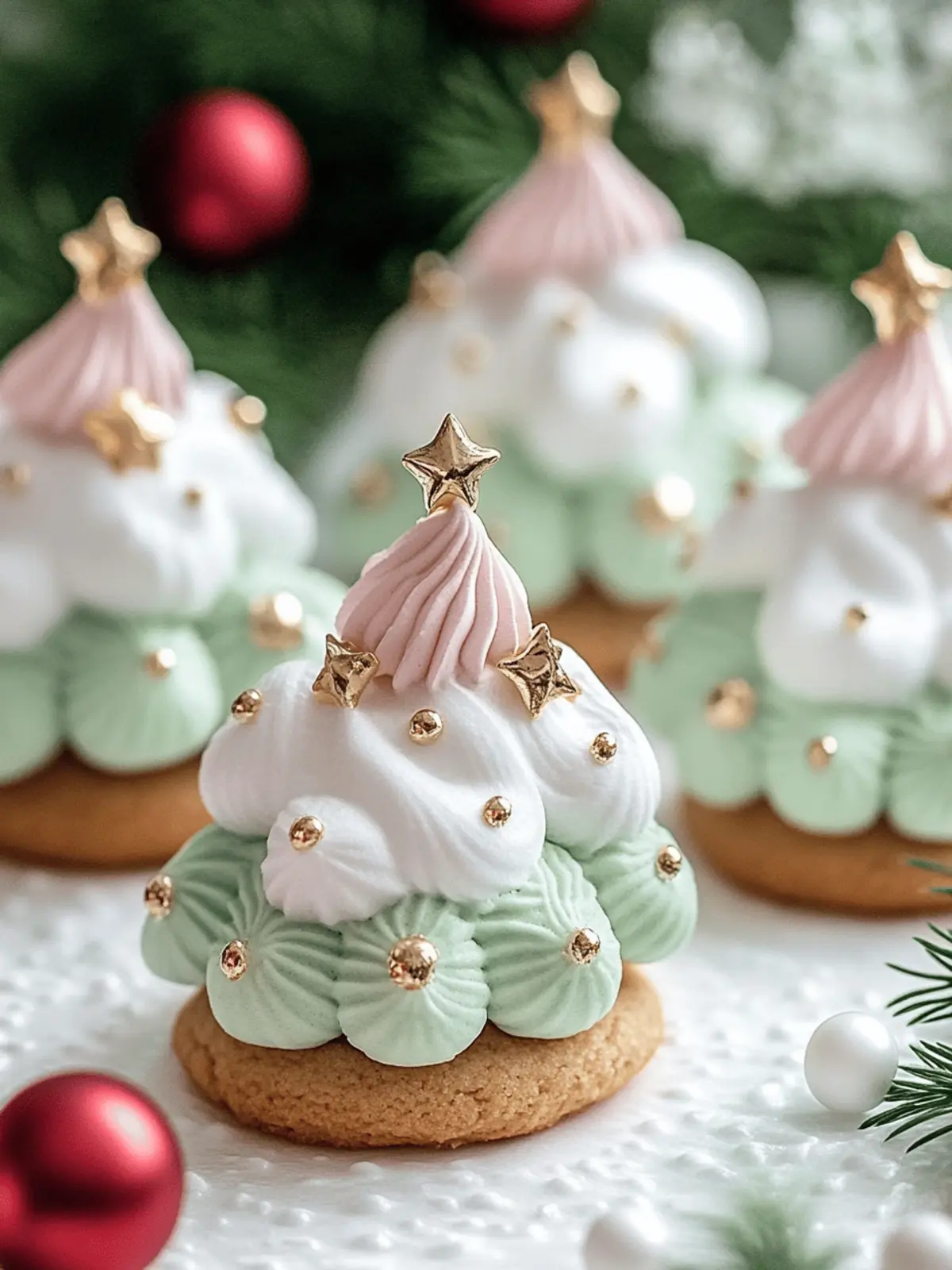 Tree Meringue Cookies