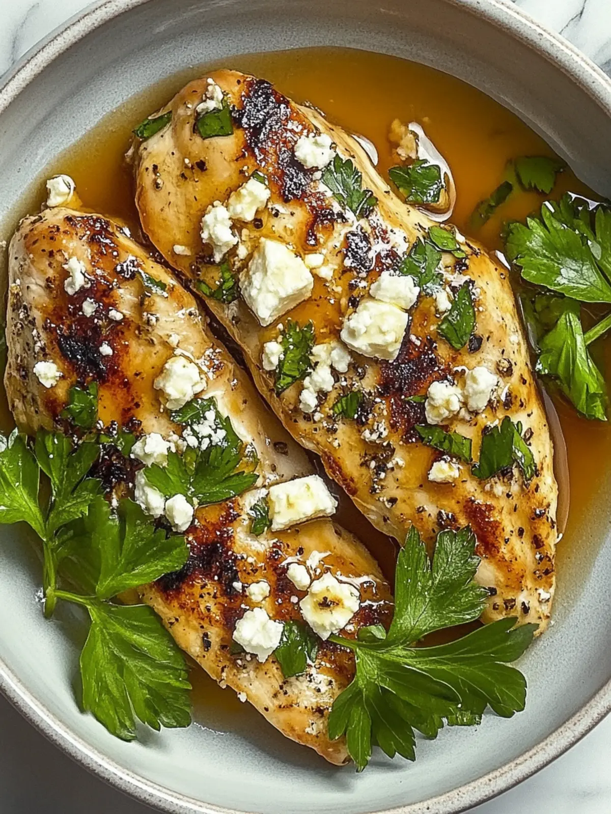Hot Honey Infused Feta Chicken