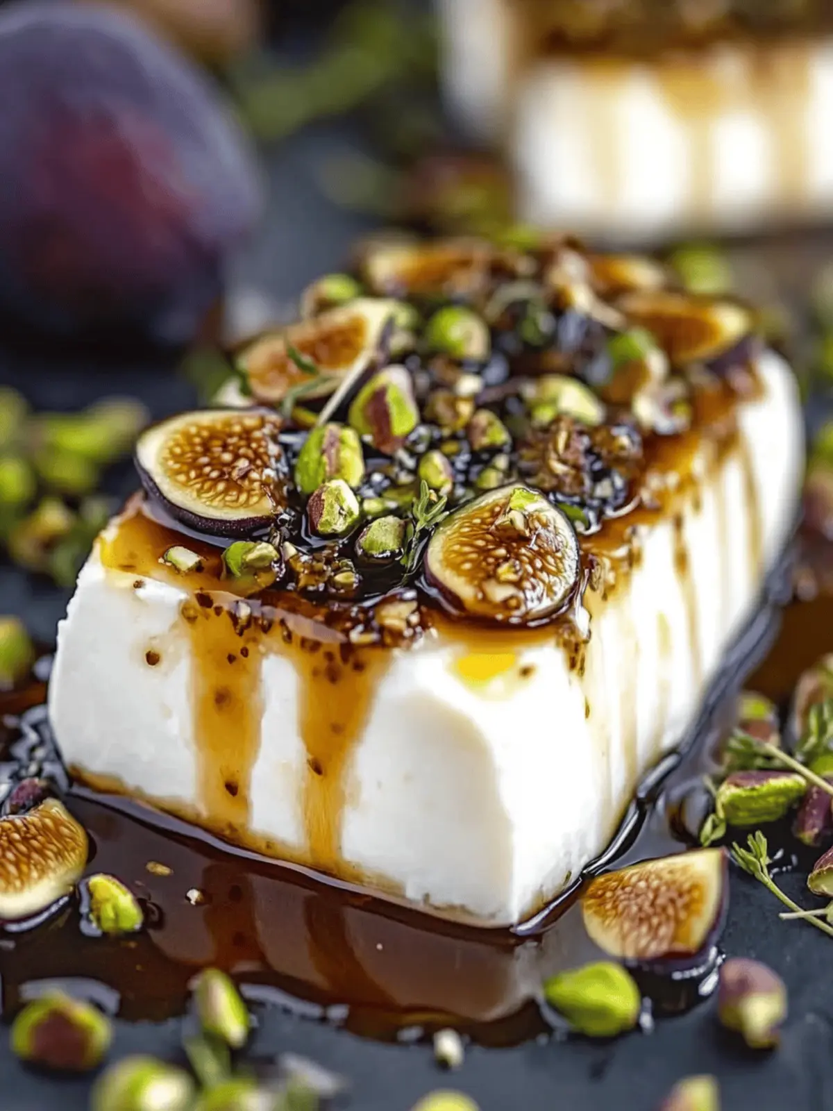 Honey Fig Pistachio Goat Cheese Appetizer