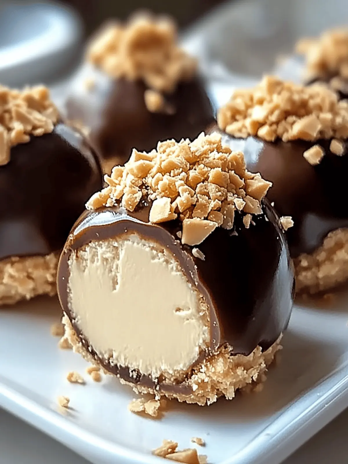 No-Bake Peanut Butter Cheesecake Balls