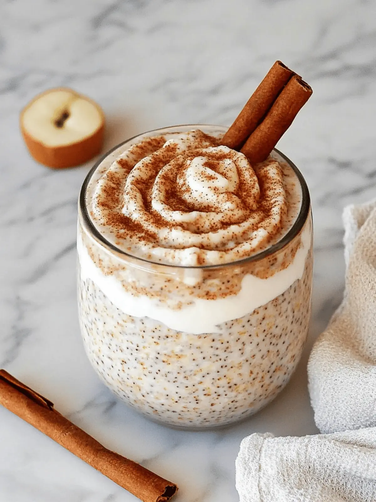 Cinnamon Roll Overnight Oats