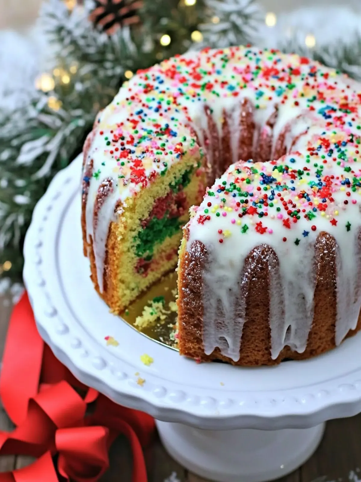 Christmas Funfetti Cake