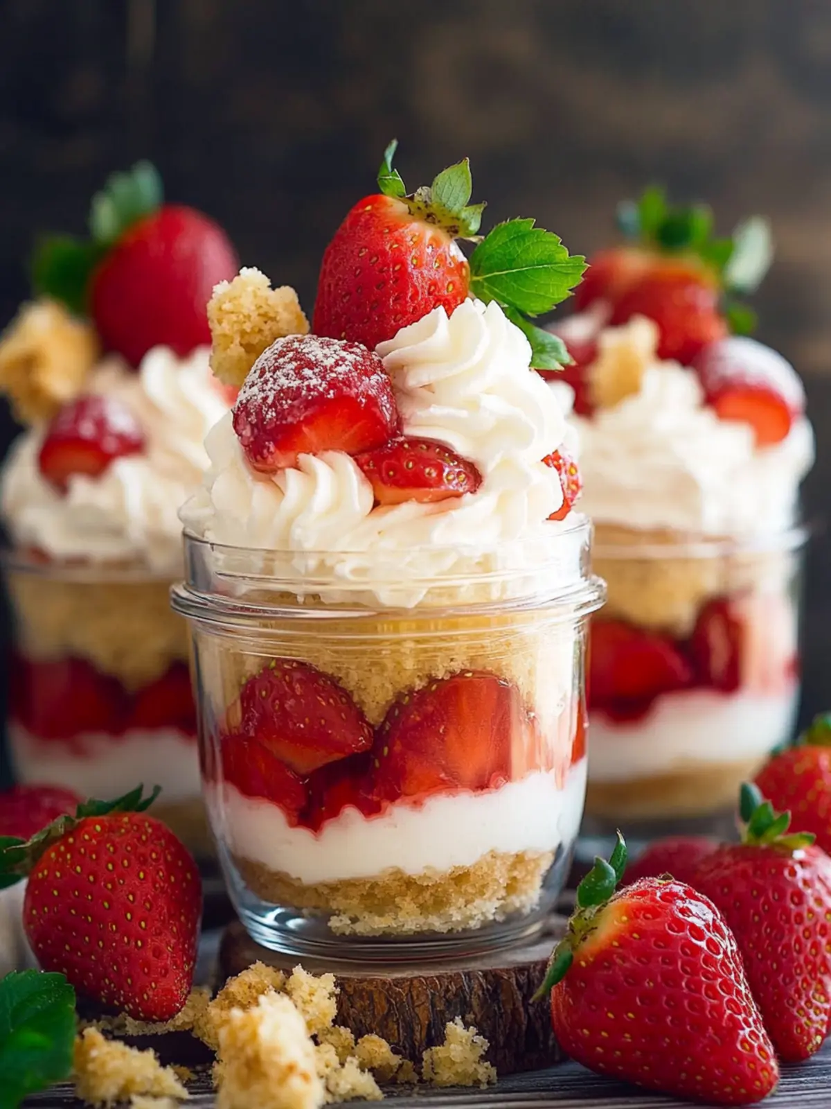 Strawberry Shortcake Trifles