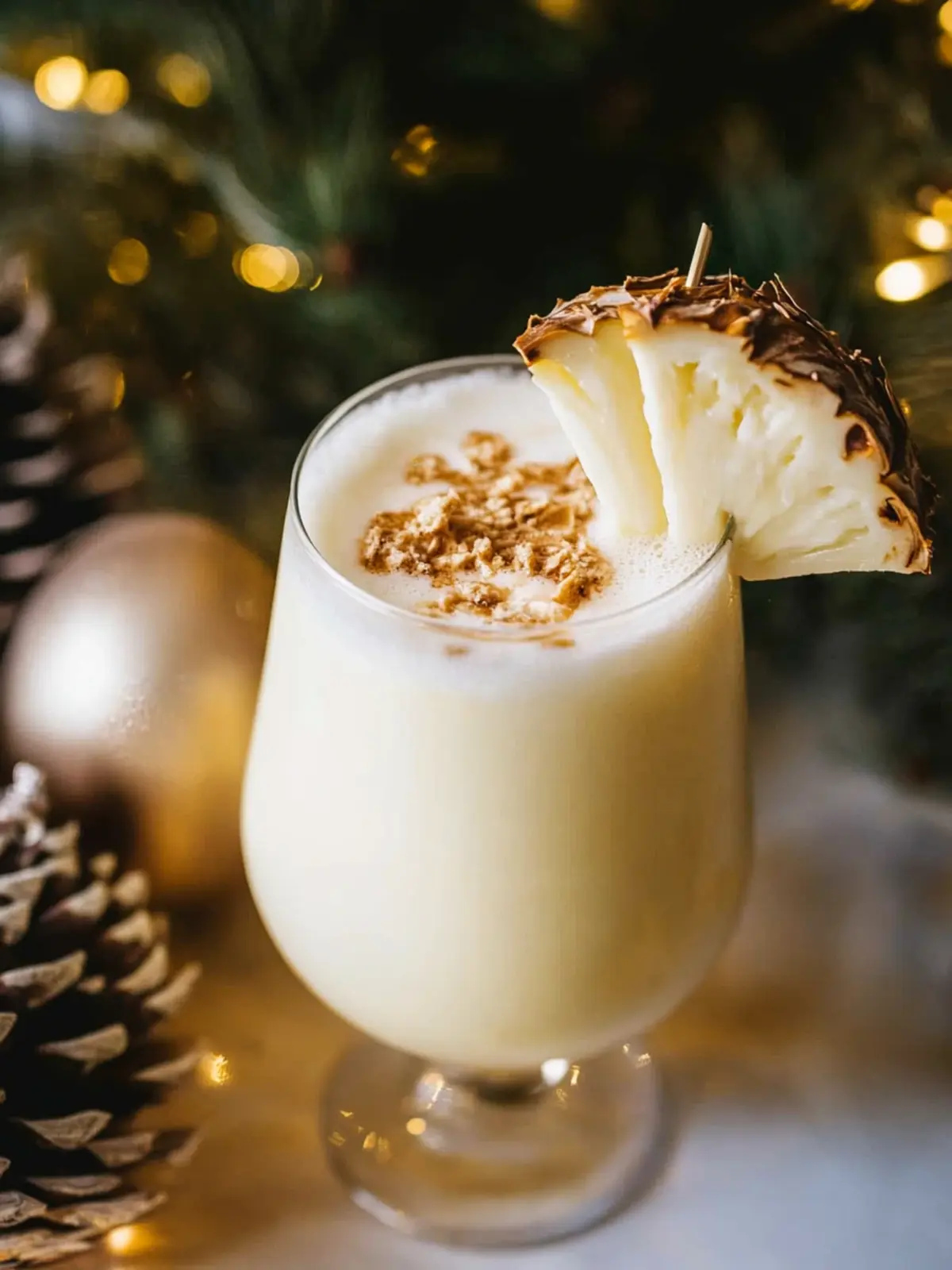 Eggnog Piña Colada Cocktail