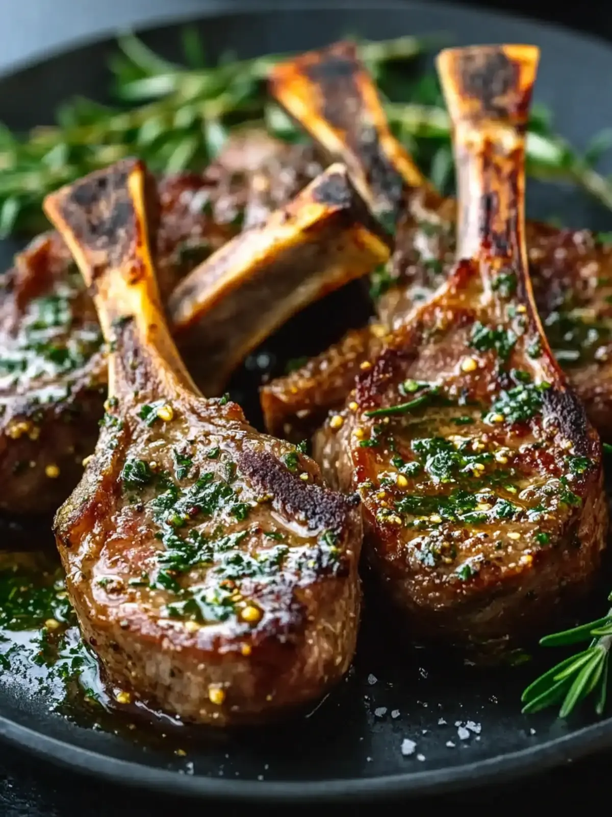 Juicy Garlic Butter Lamb Chops