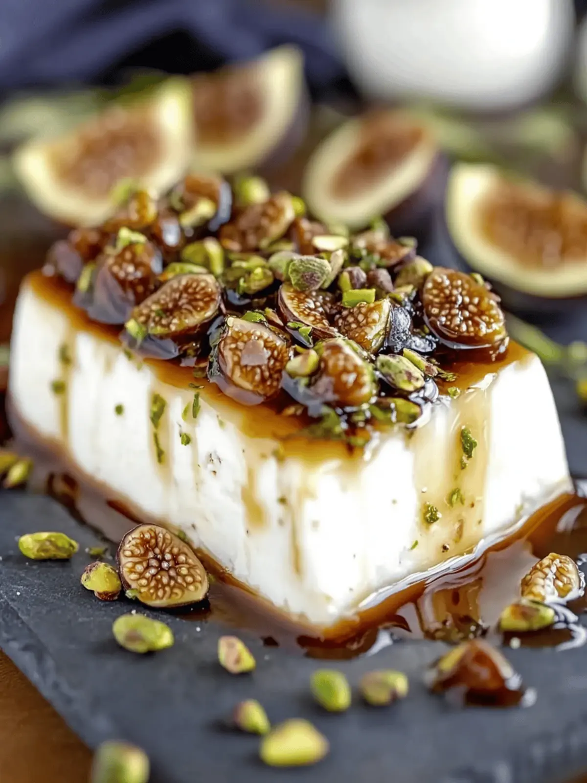 Honey Fig Pistachio Goat Cheese Appetizer