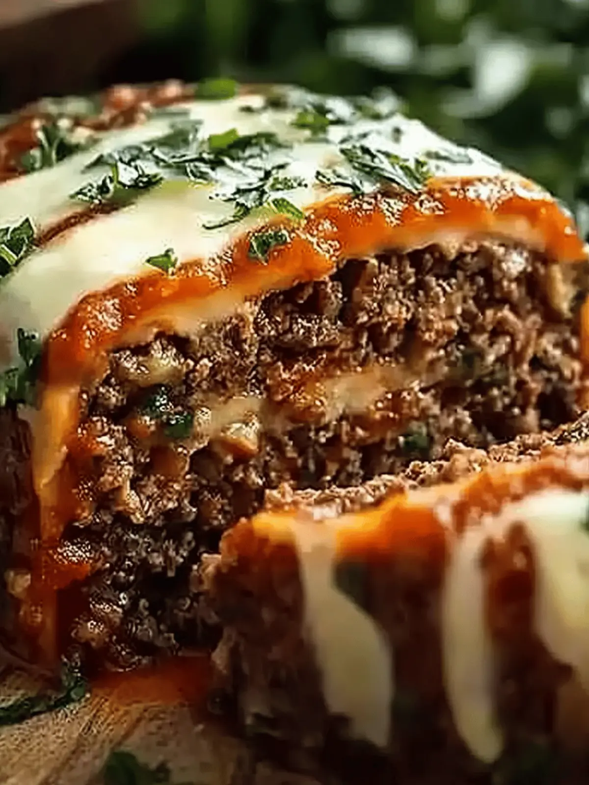 Stuffed Italian Meatloaf