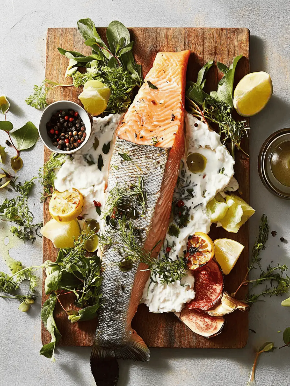 Smoked Trout with Wild Herbs