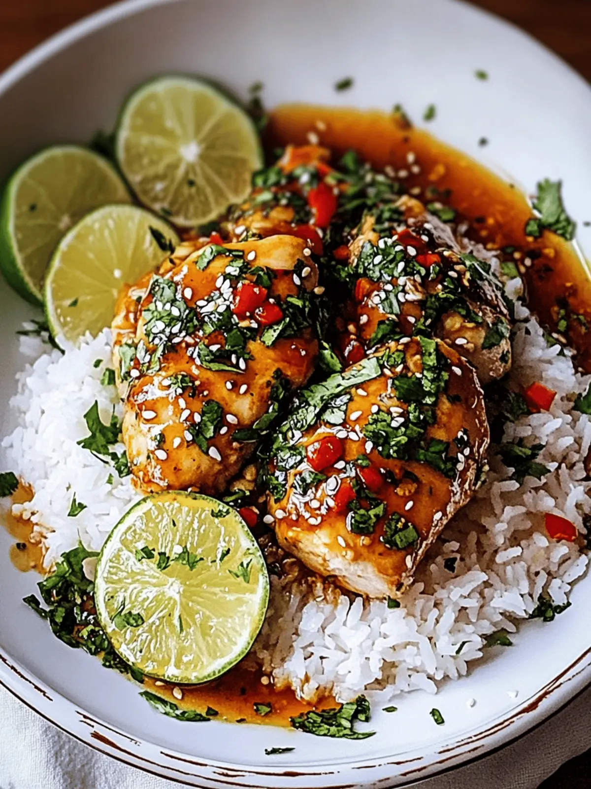 Spicy Maple Chicken & Coconut Rice