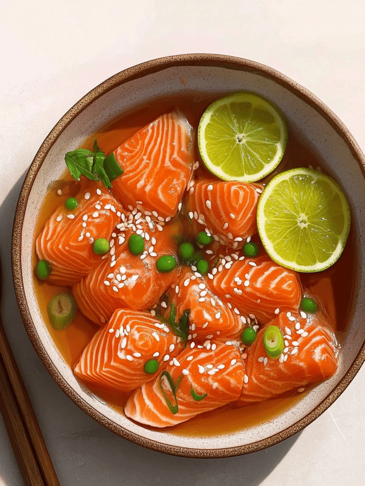 Salmon Crudo with Citrus Soy Dressing