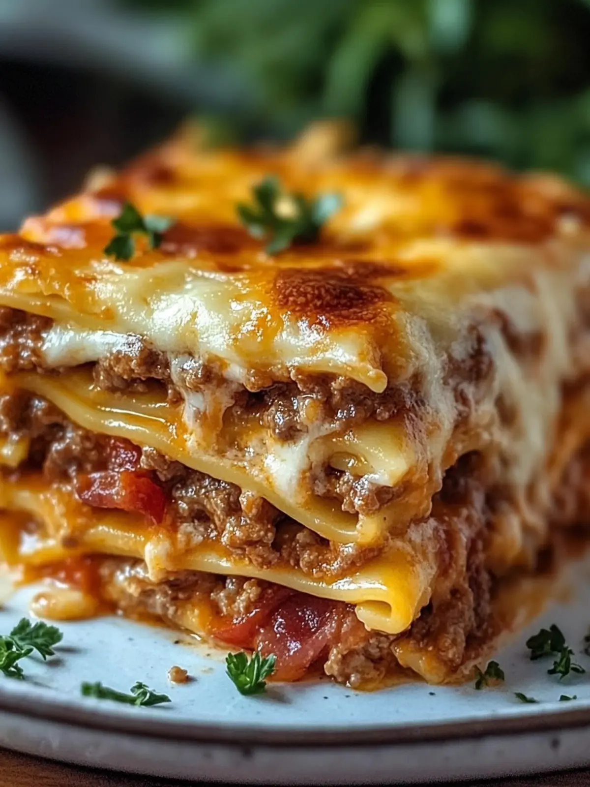 Lasagna Meets Cheeseburger – Parmesan Garlic Bacon Style