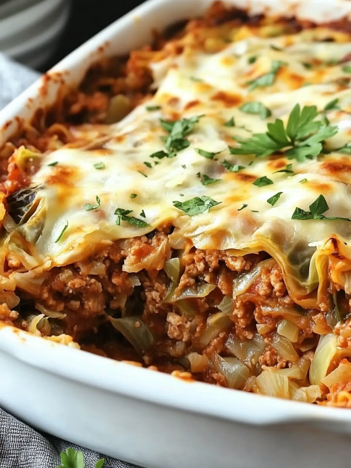 Unstuffed Cabbage Roll Casserole