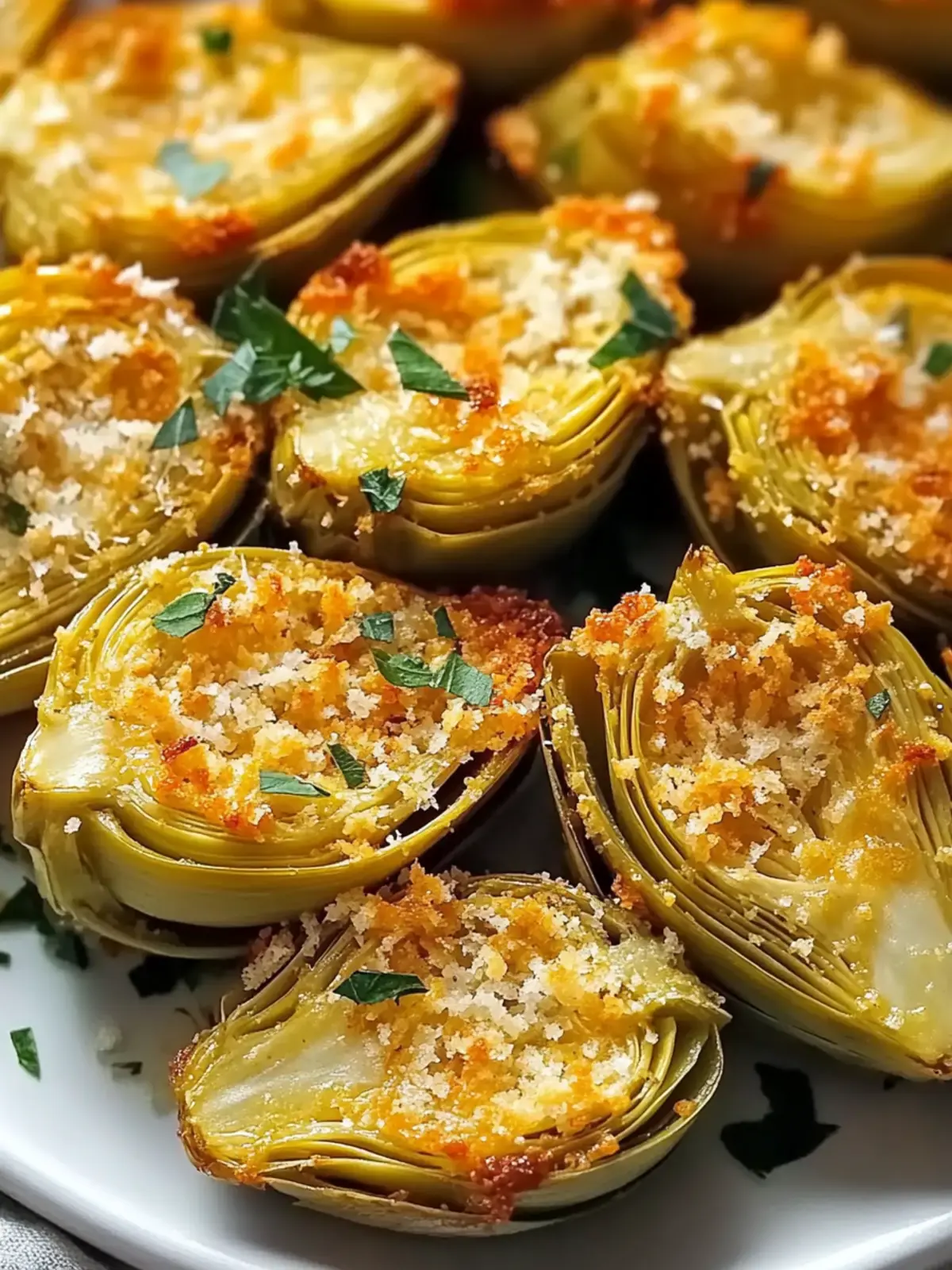 Crispy Parmesan Artichoke Hearts