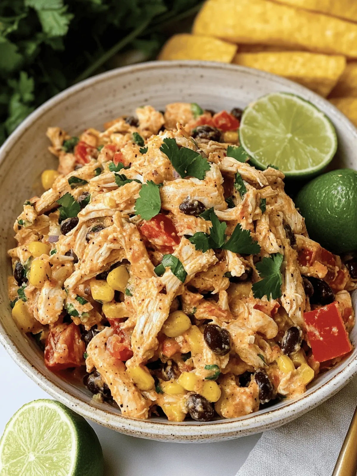 High Protein Southwest Chicken Salad
