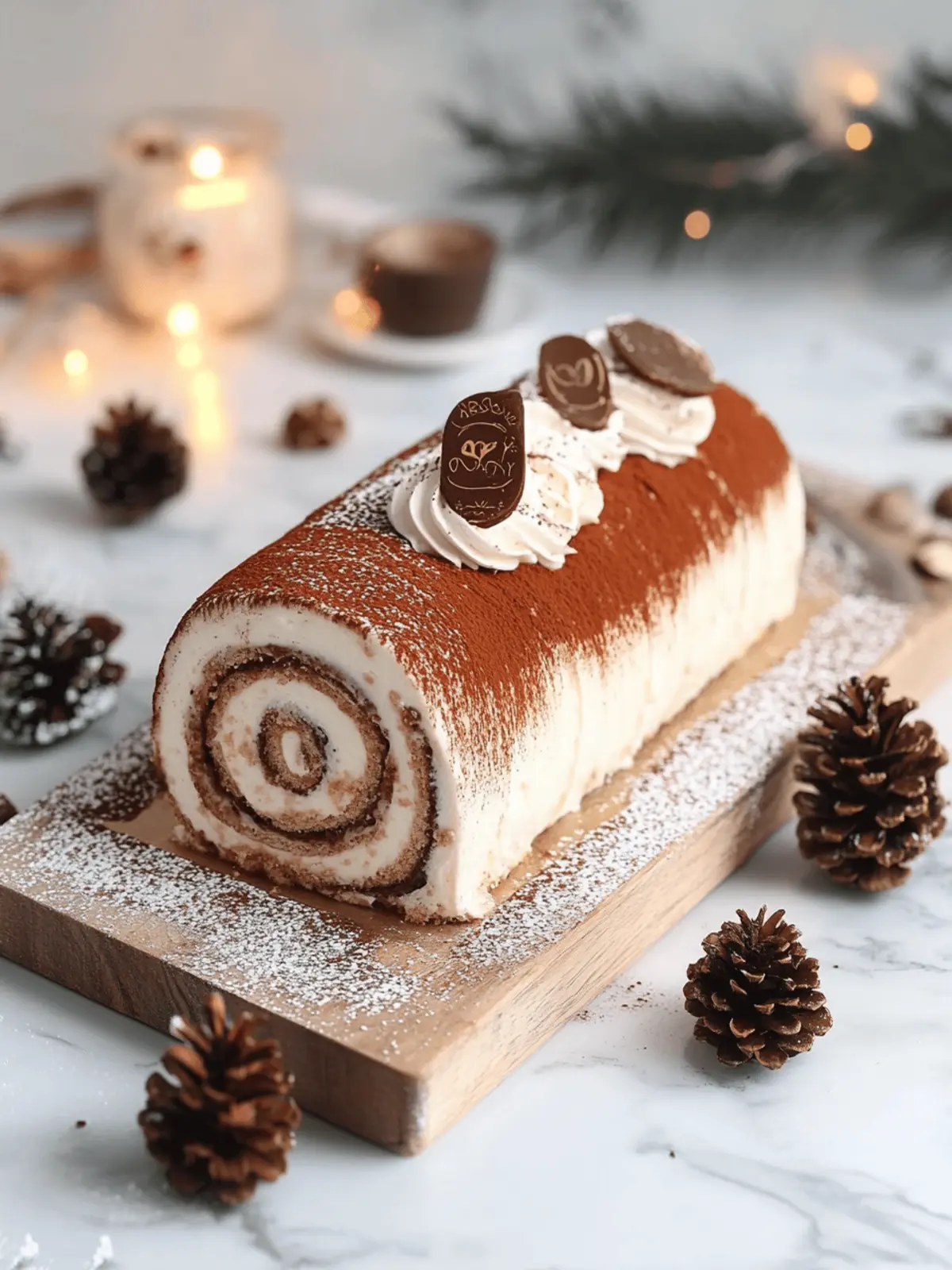Tasty Tiramisu Yule Log Cake
