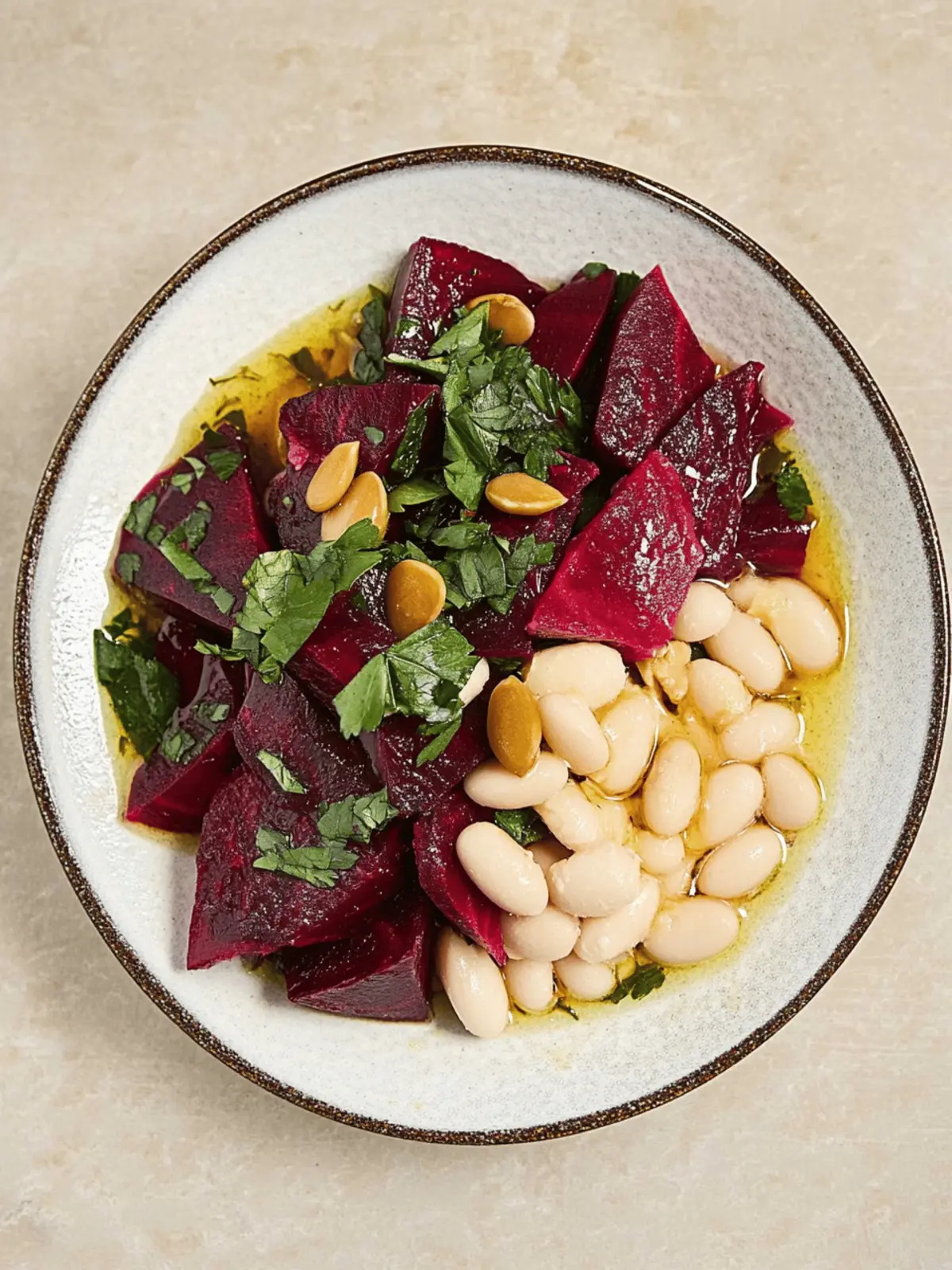 Herby White Bean & Beet Salad