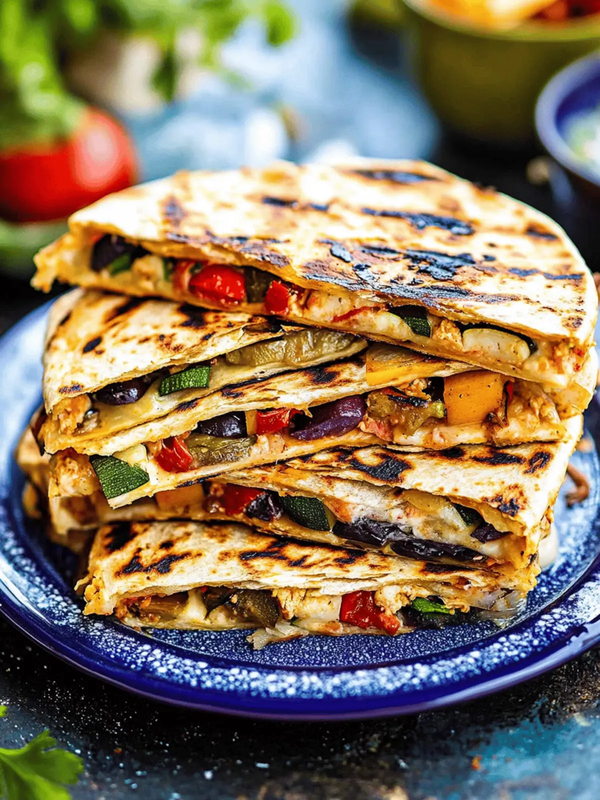 Grilled Vegetable Quesadillas
