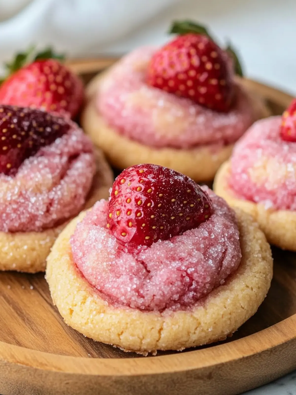 Strawberry Kiss Cookies