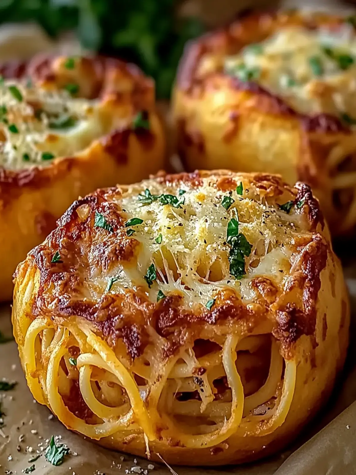 Spaghetti Garlic Bread