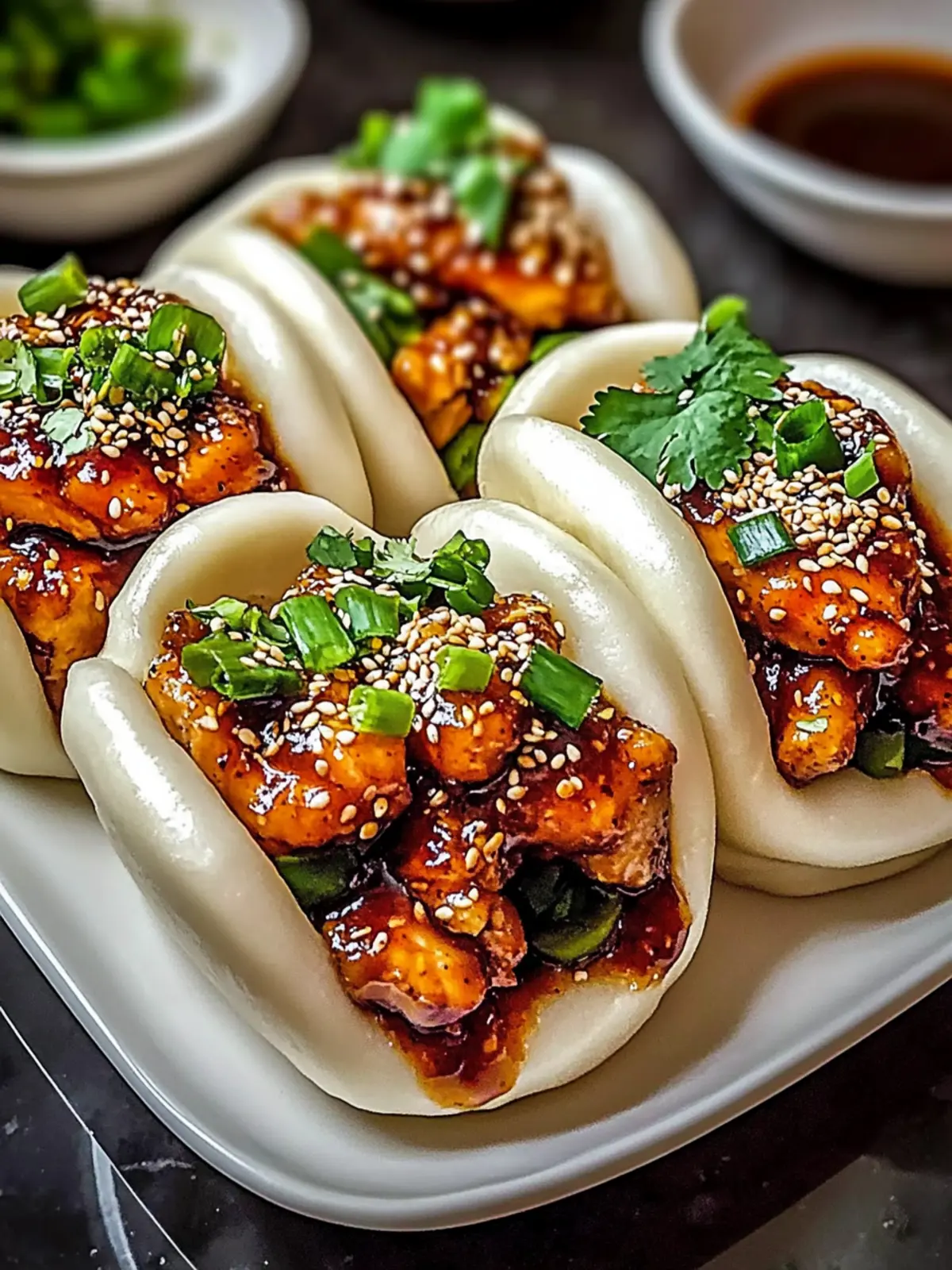 Korean Chicken Bao Buns