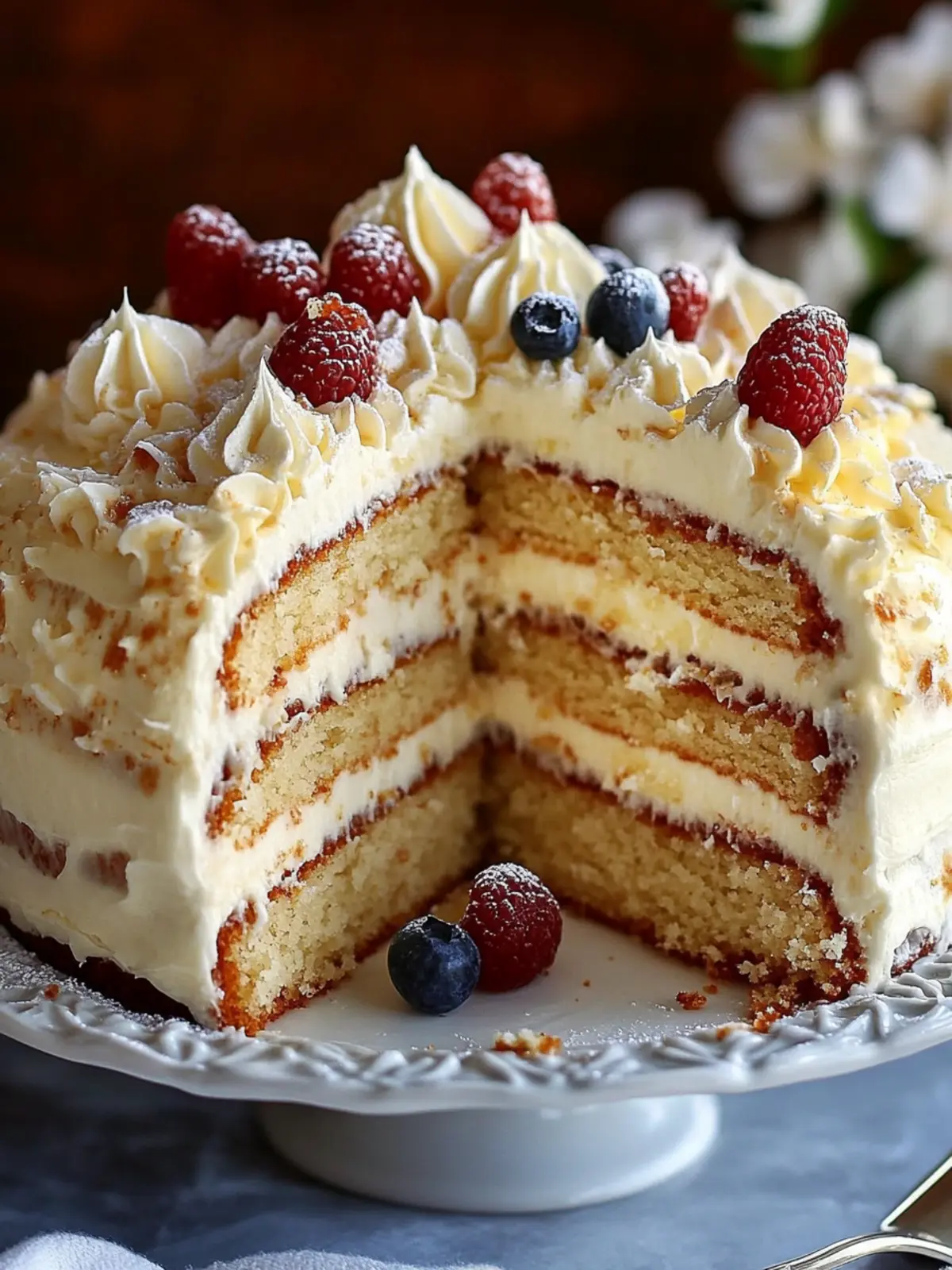 Easy German Bavarian Cream Cake