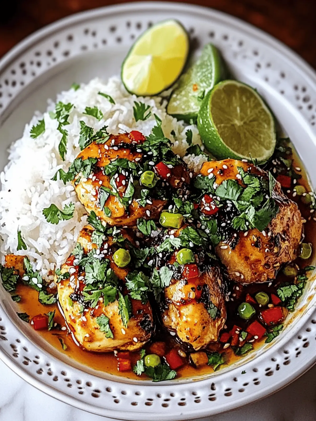 Spicy Maple Chicken & Coconut Rice