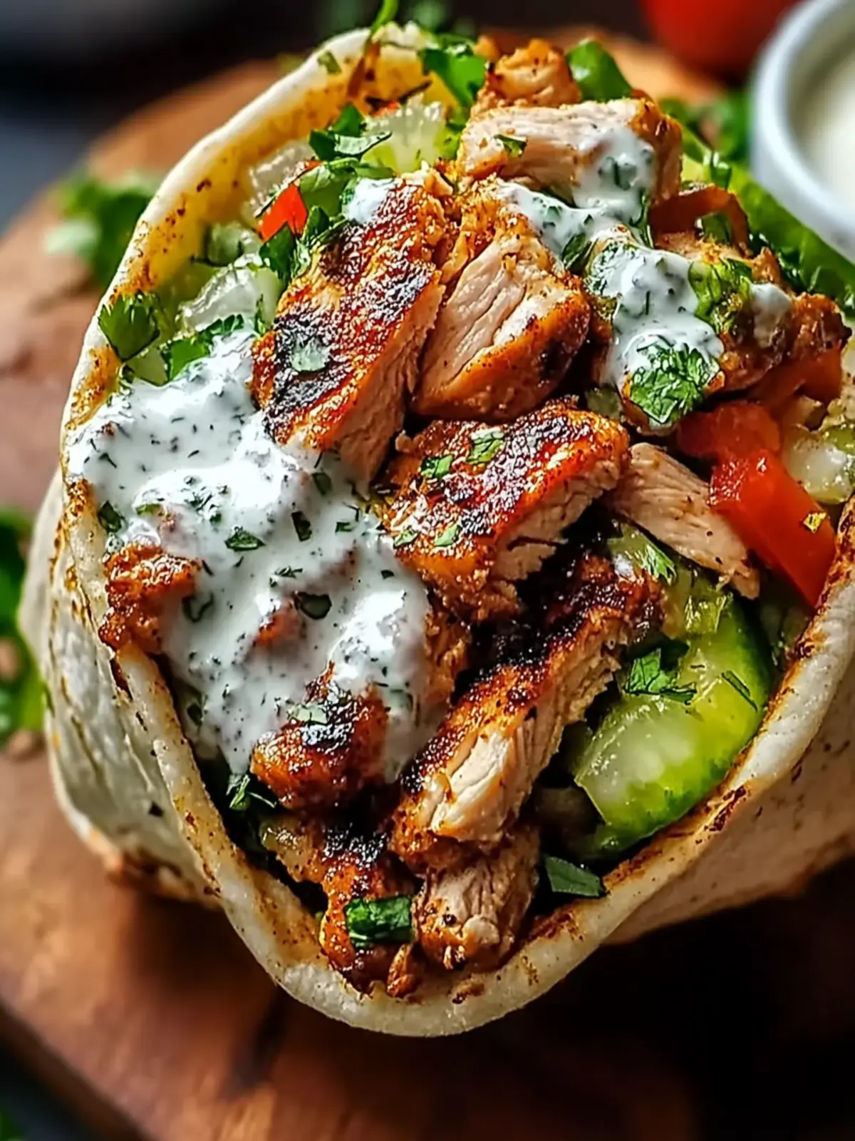 Chicken Shawarma Garlic Sauce