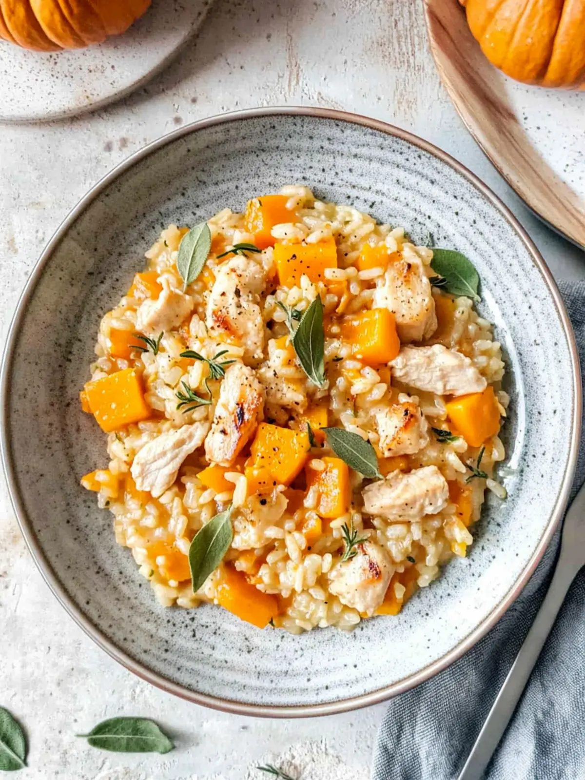 Chicken and Pumpkin Risotto