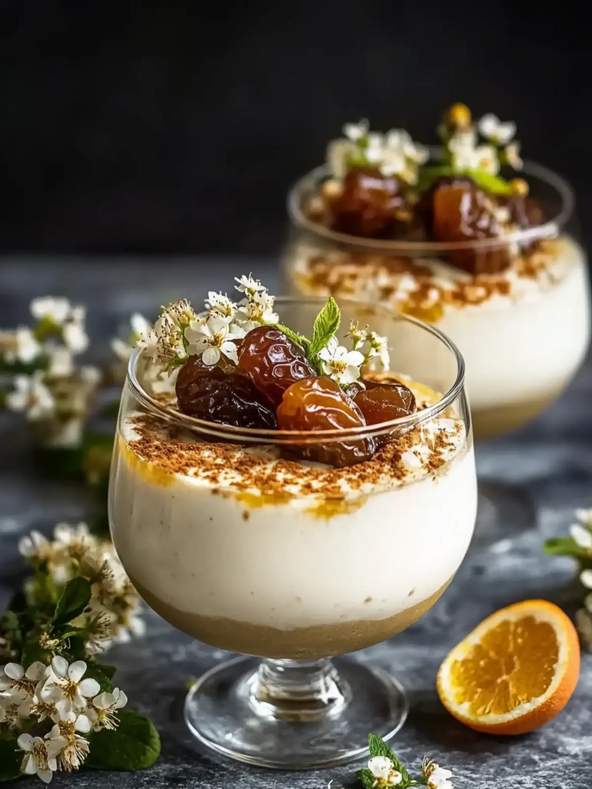 Lebanese Date & Orange Blossom Mousse