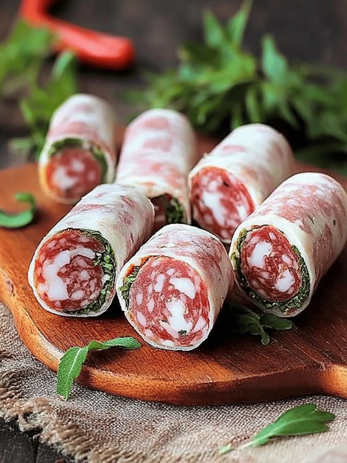 Keto Salami Roll-Ups