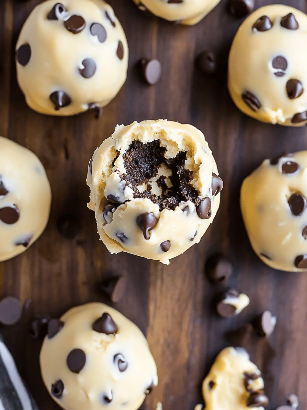 No-Bake Chocolate Chip Cookie Dough Brownie Bombs