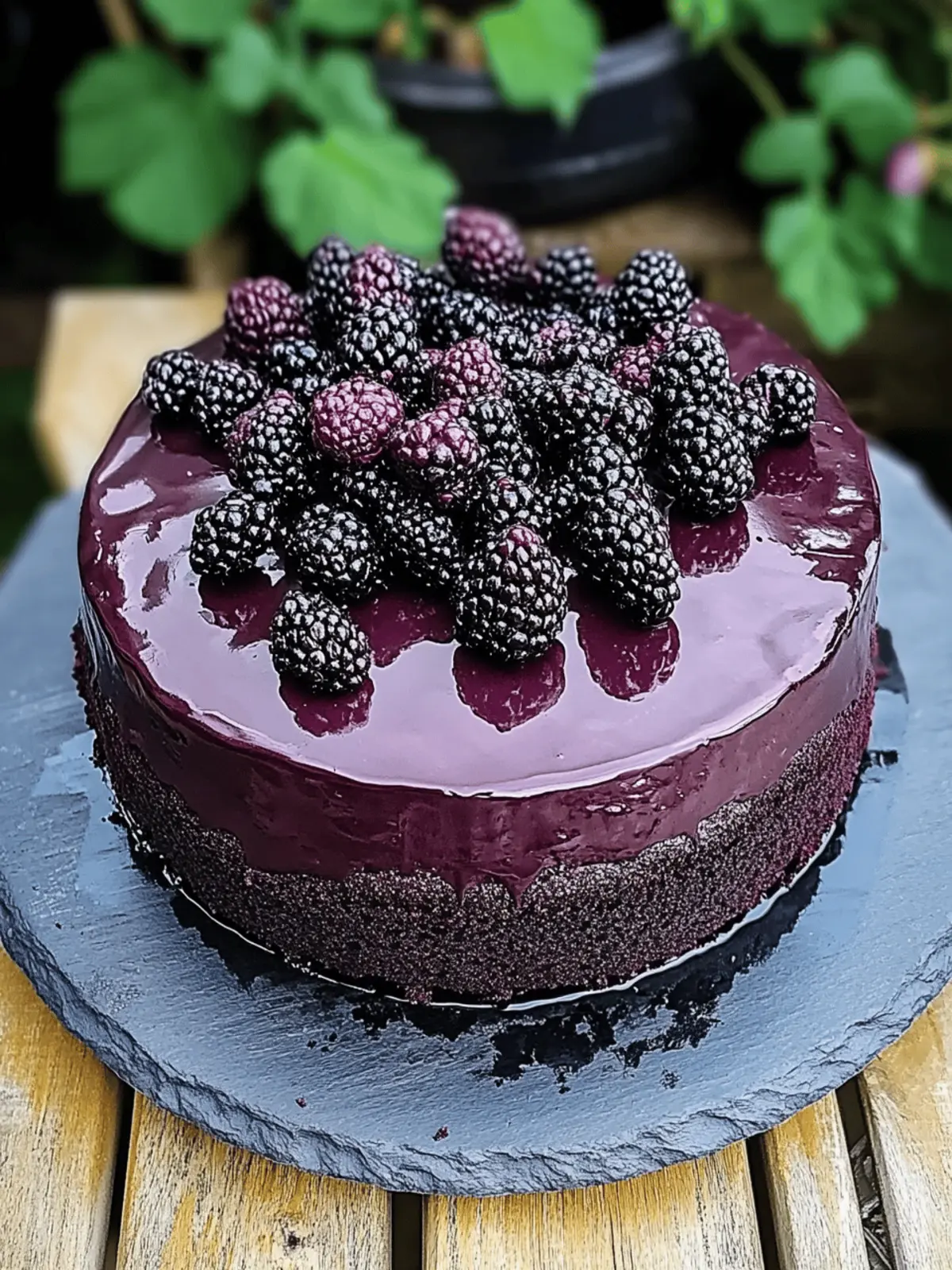Blackberry Velvet Gothic Cake