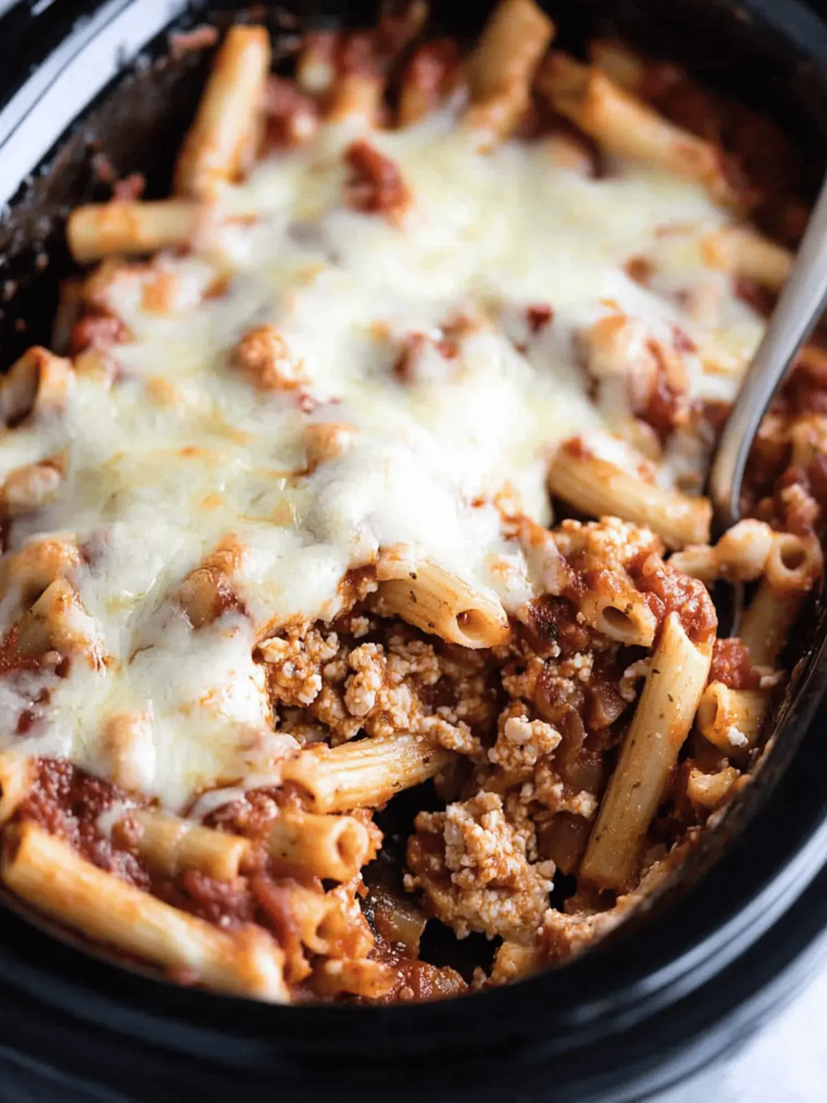 Crockpot Baked Ziti