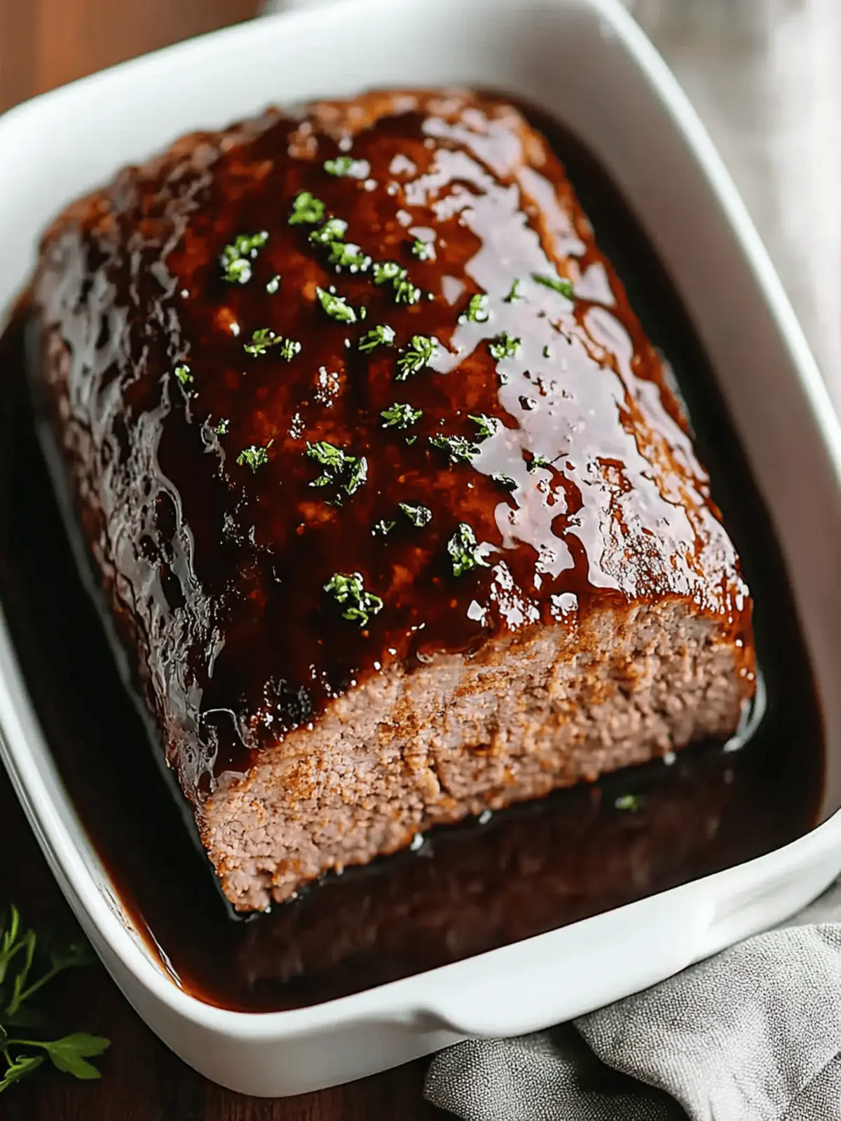 Balsamic Glazed Meatloaf