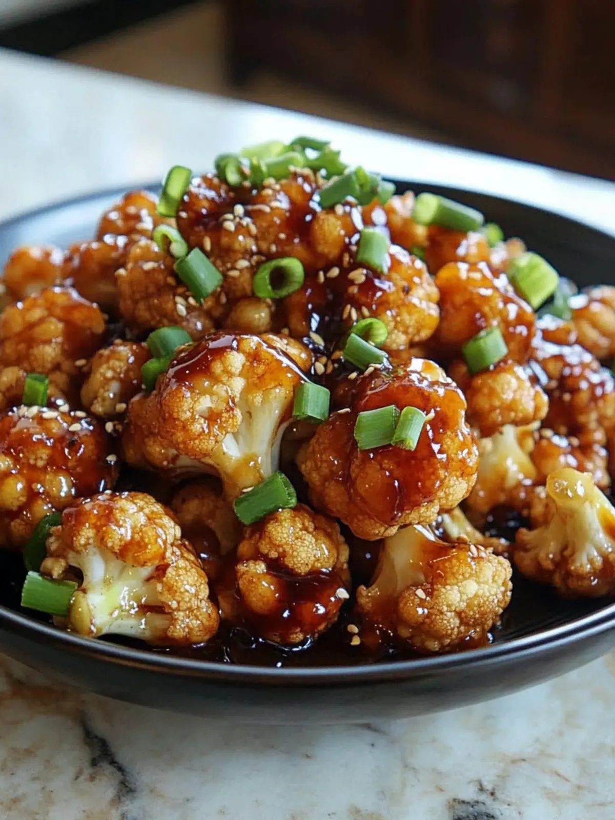 Sticky Honey Garlic Cauliflower